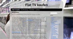 Desktop Screenshot of flat-tv-kaufen.de